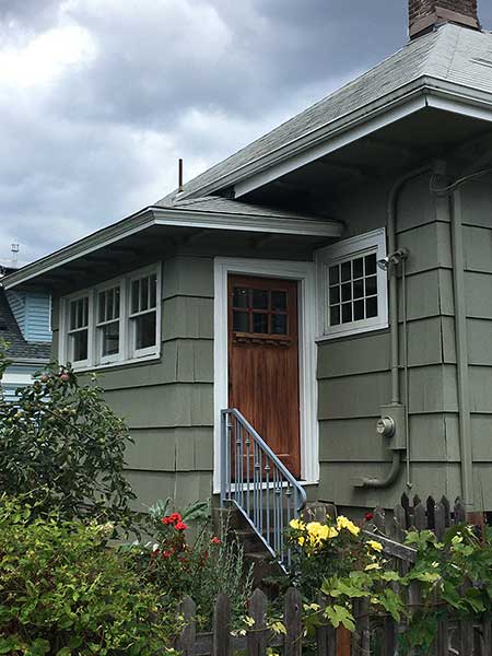 Before: Back of house before addition