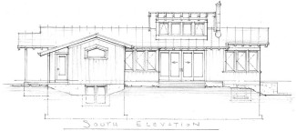 Port Townsend Washington house design plans south elevation 